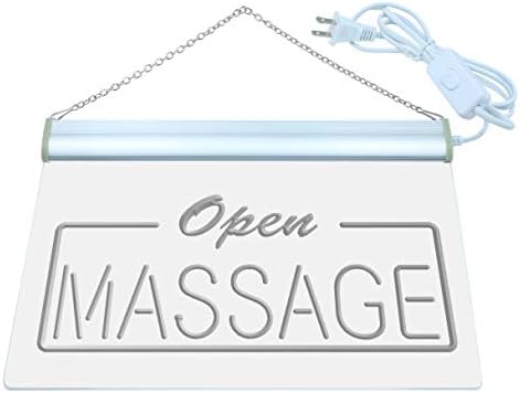 ADVPRO Open Massage Shop Lure LED LED NEON SIGN RED 24 x 16 polegadas ST4S64-I365-R