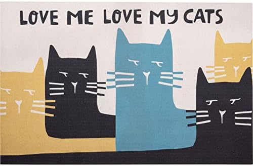 Primitivos de Kathy Love Me Love My Cats Smal Pet tapete