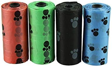 Sacos de carpete para armazenamento 1Roll degradável para cães de estimação de cocô de cocô de cocô com impressão de saco de cachorro