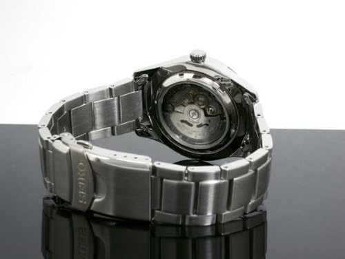 O relógio de corda automático de Seiko Made Made in Japan Black Snzg13J1