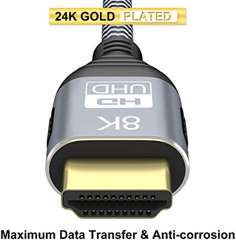 CabilableConn 1m 3,3 pés 8k HDMI UHD alta velocidade 48 Gbps 8k@60Hz 4K@120Hz HDCP2.2 4: 4: 4 HDR 3d Arc HDMI compatível