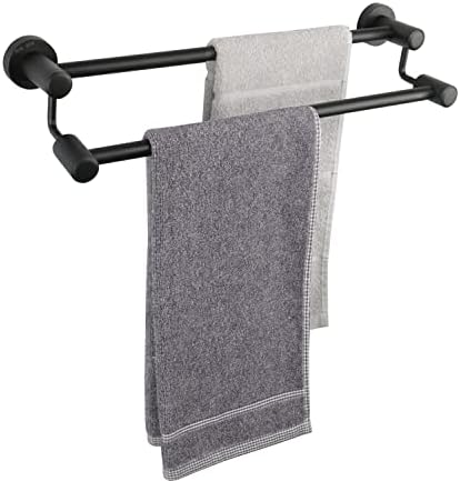 Barra de toalha de banho dupla tocten - engrosse SUS304 Rack de toalha de aço inoxidável para banheiro, acessórios para o banheiro