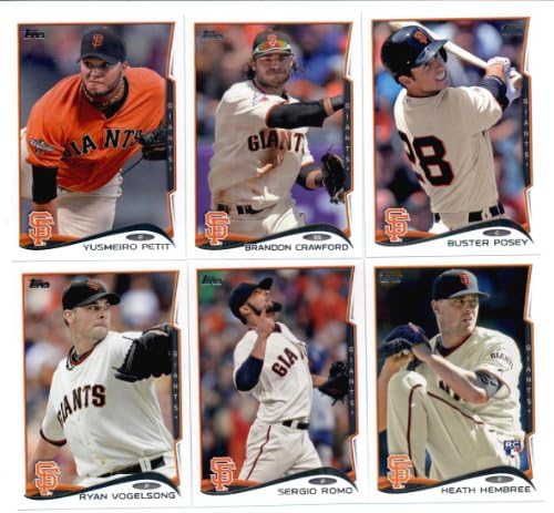 2014 TOPPS SAN FRANCISCO GIANTS COMPLETOS CARTS DE BASEBOL SELED EM EMPRIMENTO CONSELHO