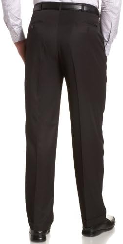 Haggar Mynx gabardine escondida cistão expansível Classic Fit Front Dress Dress Pant