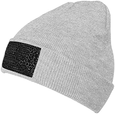 Iron1974 química orgânica knit chapéu de gorro adulto chapéu de gorro ao ar livre quente outono de inverno chapéu de caveira Base Base