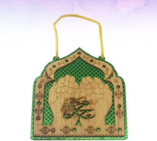 Decoracionas aboofan para salas de casa sinalização islâmica pendurada eid Mubarak placa tag Decorações de portas de parede Presente