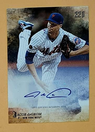 2018 Topps Harper 220 Segundo Cartão Jacob Degrom Mets assinado Auto Certificado - Baseball Slabbed Cartis autografados