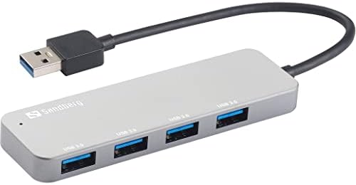 Sandberg USB 3.0 Hub 4 portas economizador USB 3.0 Hub 4 portas economizador, 333-88 Tipo-A, USB 3.2 Gen 1 tipo A, 5000)