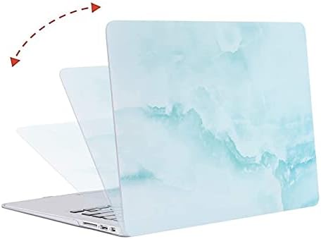 Mosis Compatível com MacBook Air de 13 polegadas Caixa de 13 polegadas, Caixa de casca dura de mármore de nuvem de plástico