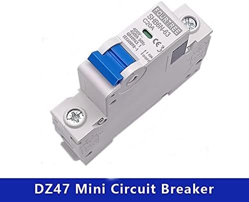 Gruni 1pcs 1 pólo 230v ~ ctype mini circuito interruptor miniatura interruptor de ar em miniatura mcb montagem 18mm trilho de