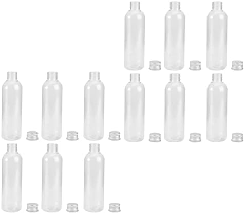 Dispensador de garrafa de cosméticos portáteis do doool: 200ml 12pcs garrafas de creme pequeno garrafas líquidas reutilizáveis