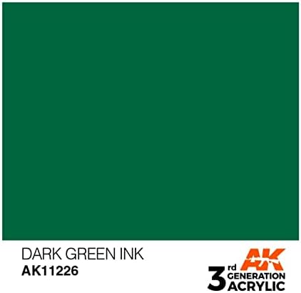 Ak Interactive 3rd Gen Acrylic Dark Green Ink 17ml