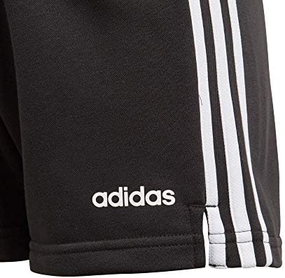 Adidas Girls Shorts Essentials Treando Novo Execução 3 Stripes Kids Short Black/White