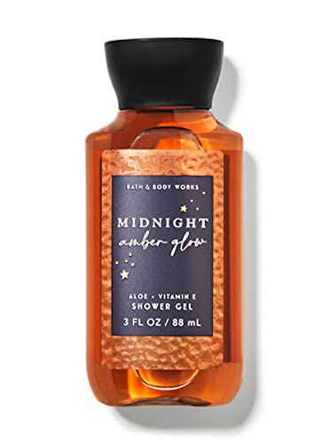 Bath & Body Works Midnight Amber Glow Travel Tamanho do chuveiro Gel 3.0 oz