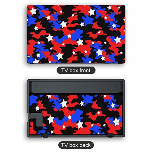 Alteory American Switch Switch Skin Compatível com Nintendos Switch Protetor Sticker Tampa de proteção protetora de protetora Conjunto