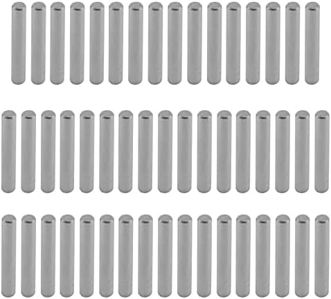 Antrader Pins Dowel 304 Pin de localização de aço inoxidável de aço inoxidável, 4 mm por 25 mm, 50pcs