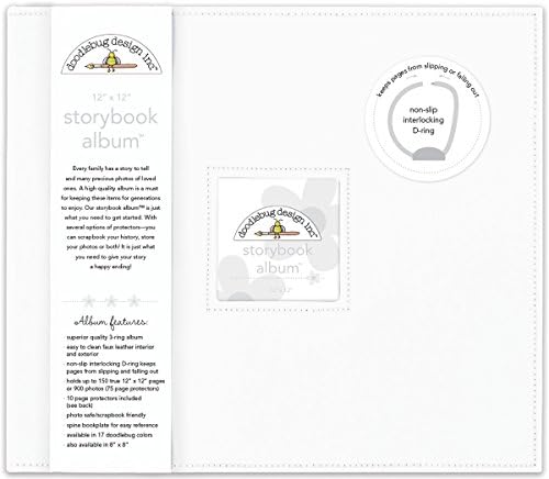 Doodlebug 5724 Storybook Album 12 x12-Lilty White