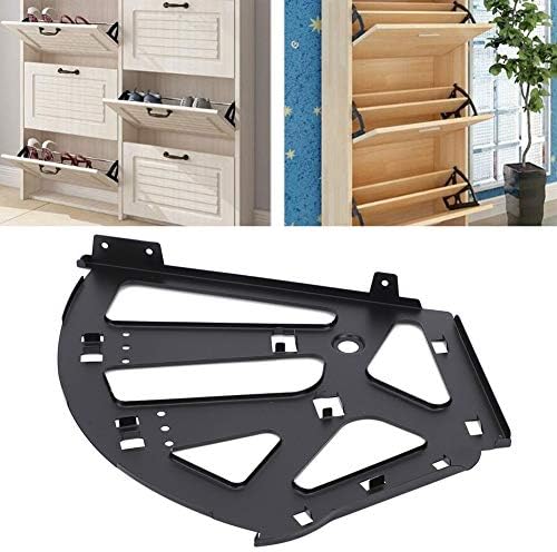 Dobradiça do gabinete de sapato, 3 camadas de gabinete de sapato de aço frio Flip Shoe Shoe Rack Doupes Flip Gairer Hingle Hardware