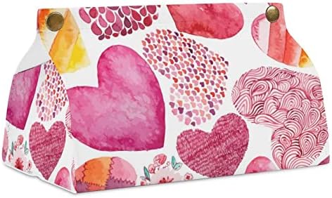 PNK Love Tissue Box Capa Distribuidor decorativo de papel do guardanapo de guardana