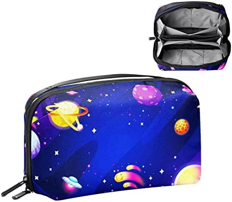 Unicorn Galaxy Stary Sky Sky Cosmetic para mulheres bolsa de moda fofa bolsa de maquiagem à prova d'água Bolsa de higiene