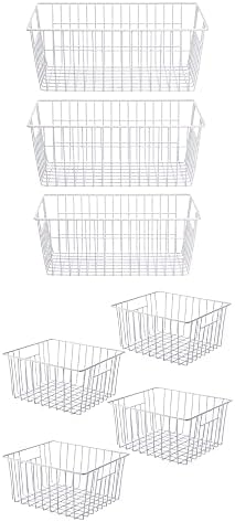 Sanno Freezer cestas de arame cestas de armazenamento de fazenda cestas de armazenamento de armazenamento cestas de congelador,