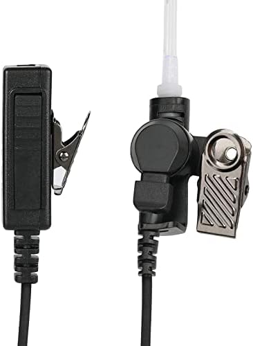 Um fone de ouvido/fone de ouvido de tubo acústico transparente Airsn 2 pinos para Motorola de duas maneiras Radio CP200, CLS1110,