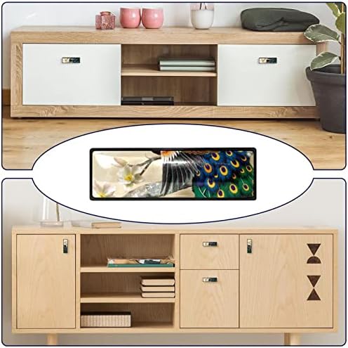 Guerotkr 4 PCs, alças de armário de retângulo, botões de armário, botões de cômoda, alças para armários e gavetas, China pintando