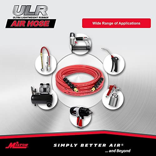MILTON ULR145014: 1/4 x 50 'Ultra Lightweight Rubber Mangueira