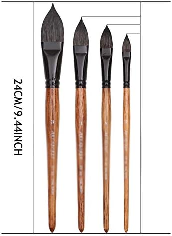 EODNSOFN Oval Artista Aquarela Binco Brush Arte Caneta de pincel macia para caneta para lavagem de guache/MOP ARTE