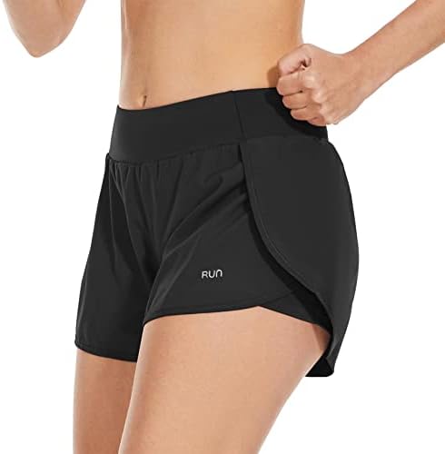 Shorts atléticos de estrela do século para mulheres shorts femininos de cintura alta com bolsos Mulheres rápidas secas