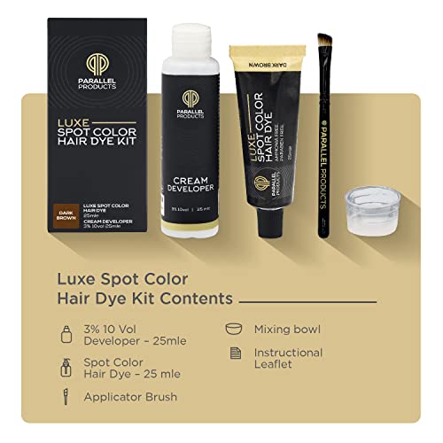 Produtos paralelos - cor de luxo - tintura de cabelo creme - 25ml - tonalidade para coloração profissional - com desenvolvedor