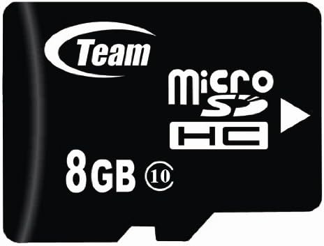 8GB CLASSE 10 MICROSDHC Equipe de alta velocidade 20 MB/SEC CARTÃO DE MEMÓRIA. Blazing Card Fast para LG Spyder II 840 LX370 Telefone.