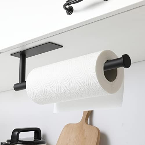 Toalha de papel theaoo - Suporte de toalhas de papel para cozinha para cozinha, toalha de papel adesivo para toalha