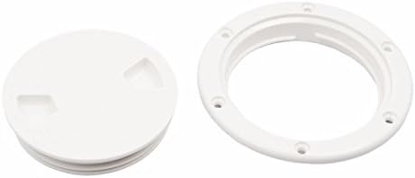 Hoffen Bay-Sun Sun Hatch Hatch White Round Non Slip Inspeção Hatch W/Tampa destacável para iate de barco marinho