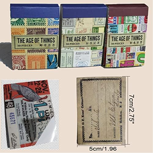 150pcs Scrapbooking adesivo para registro de diário de papel vintage washi washi auto-adesivo 2x2.8inch adesivo
