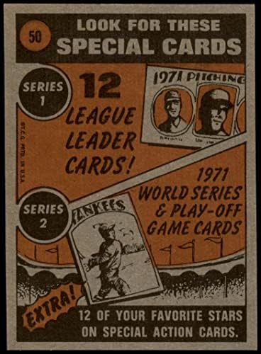 1972 Topps 50 em ação Willie Mays São Francisco Giants VG/Ex Giants