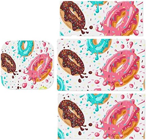 Donuts coloridos adesivos de decalques cobrem placa face protetora da pele para nintendo switch