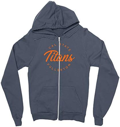 Venley NCAA Cal State Fullerton Titans Men/namorado feminino Zip Hoodie Rylcsuf04