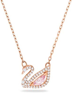 Swarovski Swan Swan Jewelry Collection, cristais azuis, cristais rosa, cristais claros