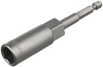 Utoolmart 1/4 Hortel de troca de pó de 12 mm de 12 mm de broca de driver de porca, 100 mm de comprimento, métrica sem magnética 1