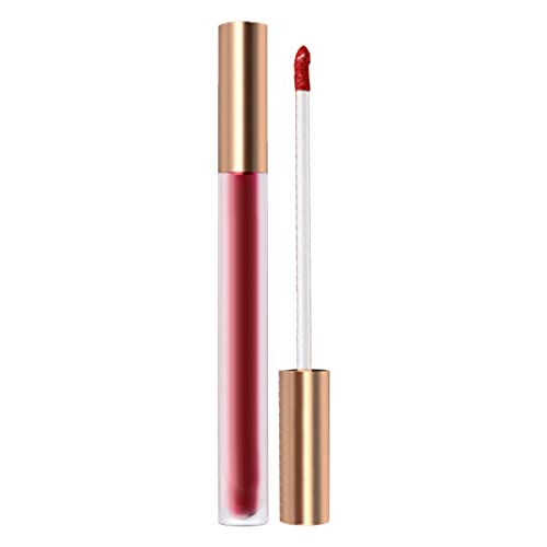 Xiahium rosa bálsamo ponto com maquiagem labial não bastão copo não desbotado Mattes Glaze Lip Mattes Lip Lip Gloss 2ml Lip Gloss Mixing