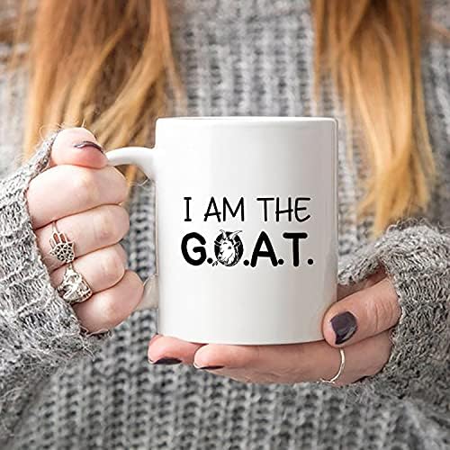 ELIDO Store I'm The G.O.A.T Coffeear caneca - Presente engraçado de cabra para amante de cabras amante animal, presente de agricultor