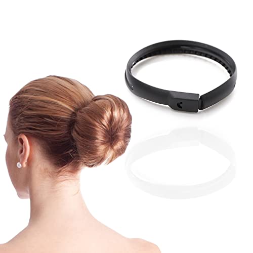1pc Hair Bun Maker for Women | Ferramenta Black Bun | Cabelo fácil de usar Acessório de penteado para volume e estilo | Adequado