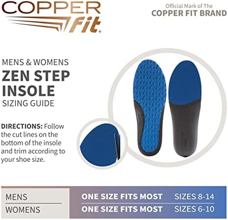 Copper Fit Men's Zen STEP Comfort Spacnete, tamanho 8-14