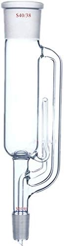 Mountain Men Laboratory, Durável 250ml Soxhlet Extrator Corpo Top 40/38 inferior 24/40 Coneborossilicate Glass de alta capacidade