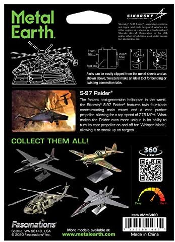 Metal Earth S-97 Raider 3D Model Model Fascinations