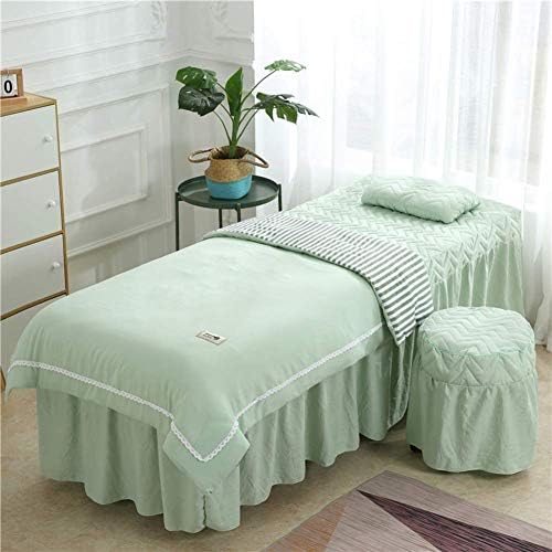 Capa de cama de beleza de algodão Zhuan, 4 peças para a pele de massagem amigável para a pele.