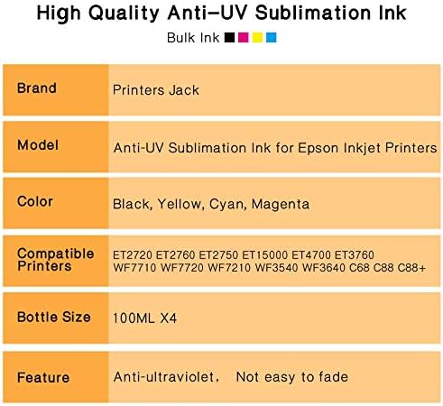 Papel de sublimação e tinta de sublimação anti-UV, sublimação de transferência de calor para camiseta, canecas, tecido leve 110gsm