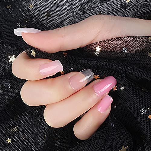 Dicas de unhas de acrílico transparente - 50pcs unhas francesas tampa meia tampa clara unhas para acrílico unhas