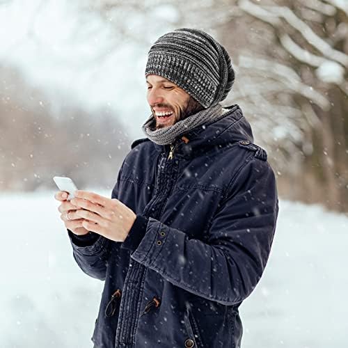 Funkeet 3 pacote homens homens malha chapéus de gorro desleixado